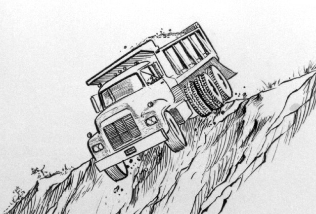 पाल्‍पामा टिप्‍पर दुर्घटना चालकको मृत्‍यु