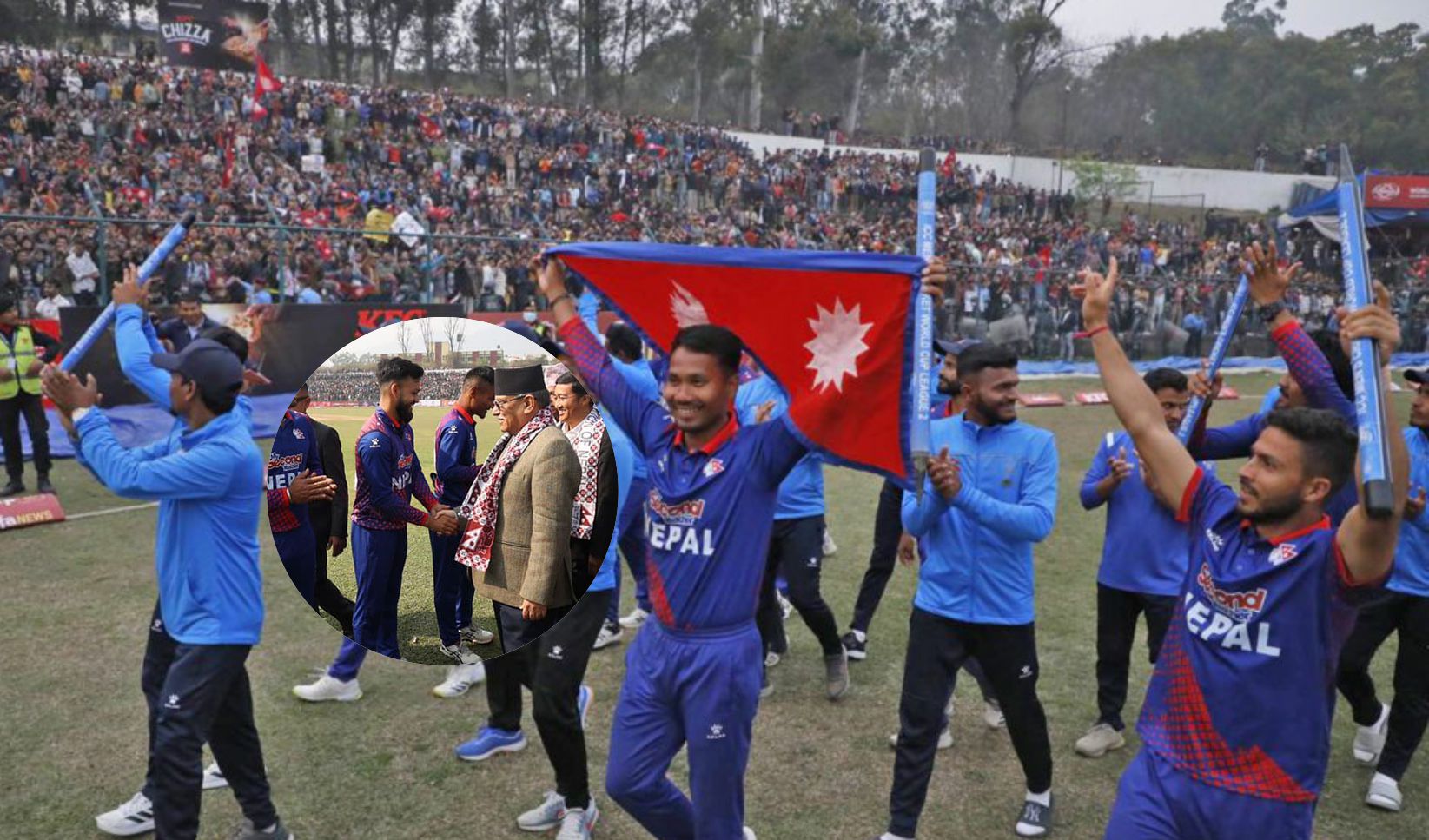 नेपाल विश्वकप क्रिकेट छनोटमा पुग्न सफल भएकामा प्रधानमन्त्रीद्वारा बधाइ