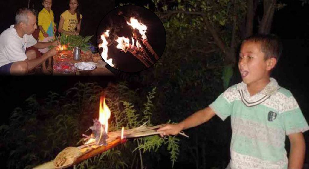 आज साउने सक्रान्ती लुतो फालेर मनाउदै