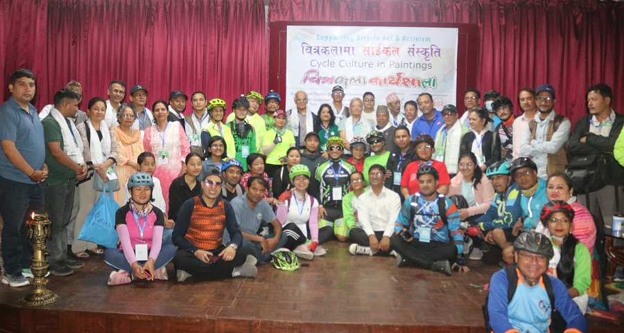 साइकल संस्कृति बढाउन चित्रकला कार्यशाला, सातै प्रदेशमा अभियान पुर्याइने ।