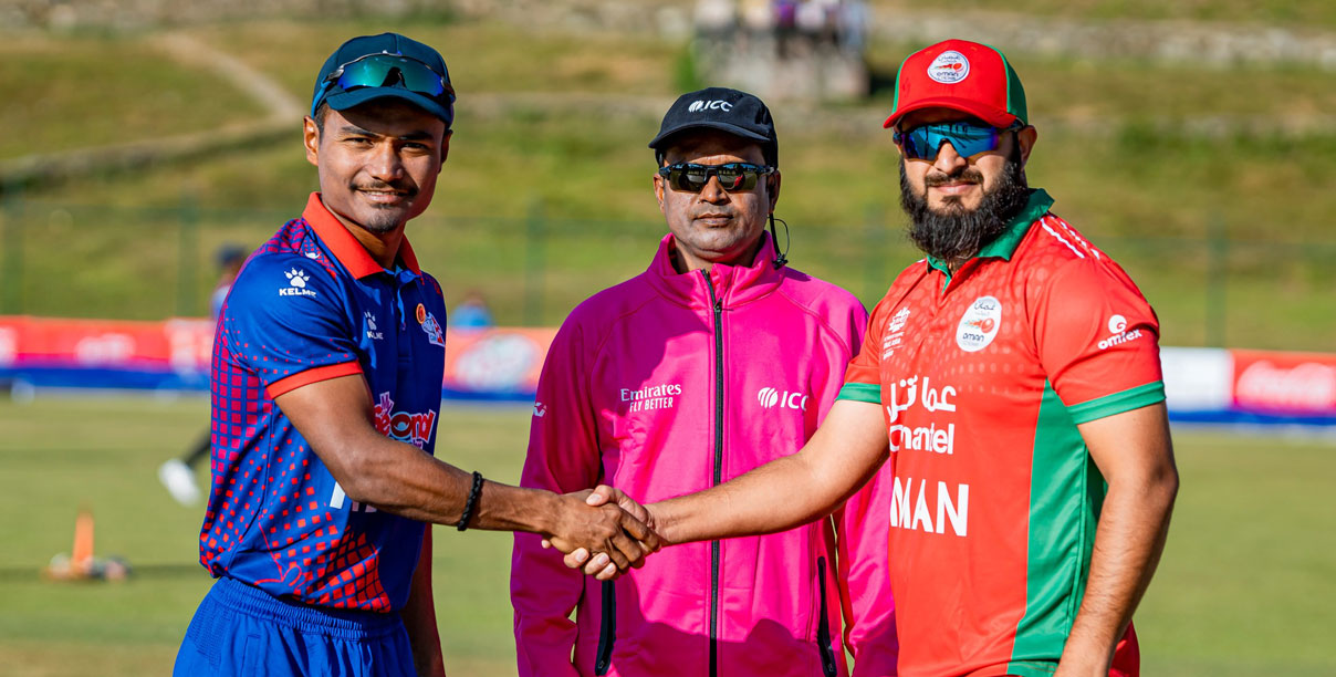 ओमानले नेपाललाई दियो १४६ रनको लक्ष्य