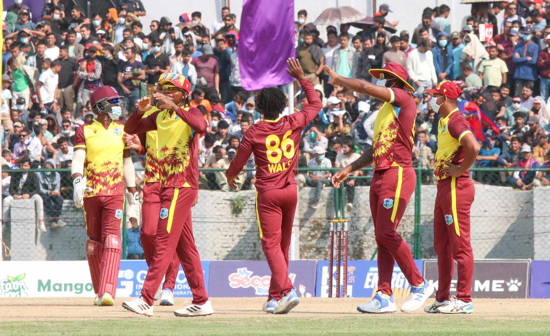 वेस्ट इन्डिज ‘ए’ विरुद्धको तेस्रो टी–२० खेलमा नेपाल ७६ रनले पराजित