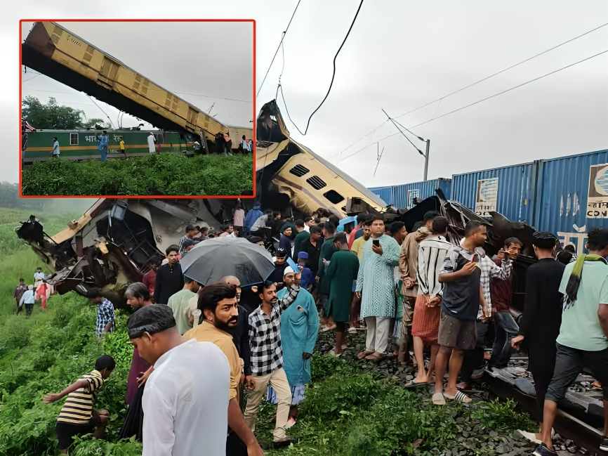 भारतको दार्जिलिङमा रेल दुर्घटनामा मृत्यु हुनेको संख्या १५ पुग्यो, ६० जना घाइते