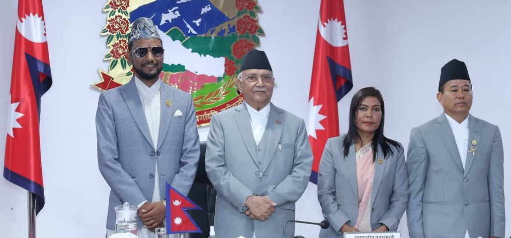 तीन नवनियुक्त राज्यमन्त्रीले  लिए पद तथा गोपनियताको सपथ