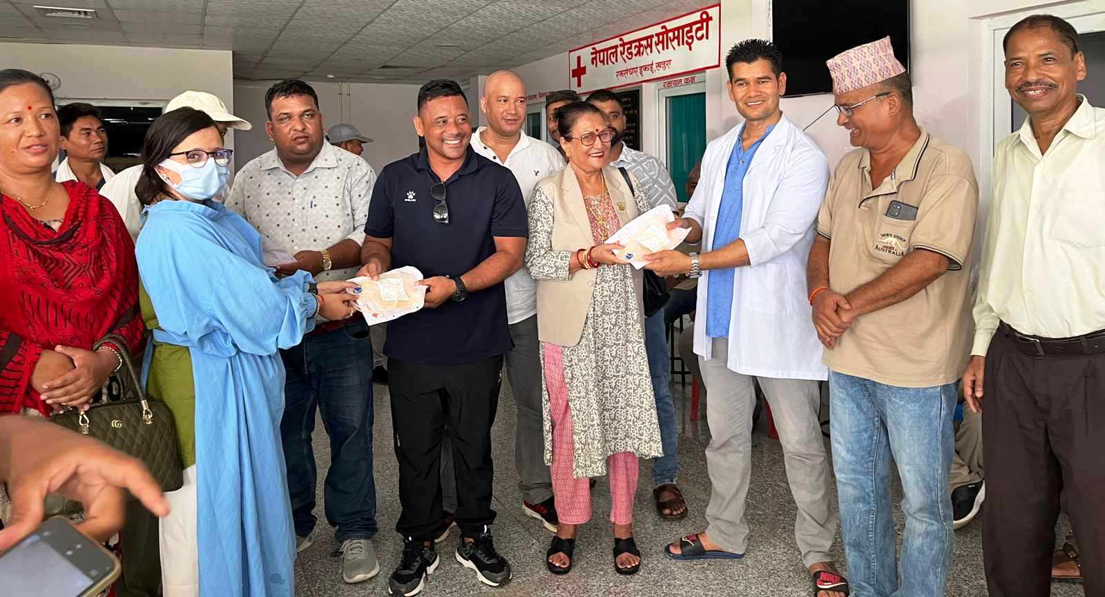 सुशील प्रखर क्यान्सर हास्पिटलमा  २२ जना युवाहरुद्वारा रक्तदान