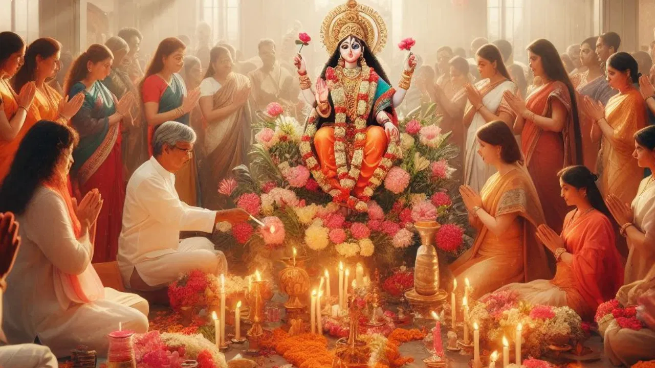 बडादशैं एवं नवरात्रको आठौँ दिन दसैँ घरमा महागौरी देवीको पूजा आराधना गरिँदै