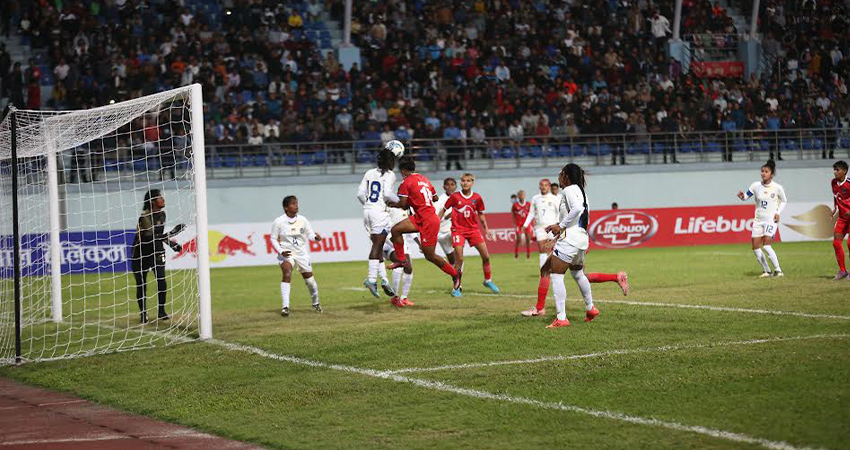 श्रीलंकालाई पराजित गरेर नेपाल जारी साफ महिला फुटबल सेमिफाइनलमा प्रवेश