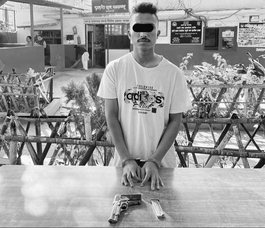 काठमाडौंमा पेस्तोलसहित १ जना पक्राउ