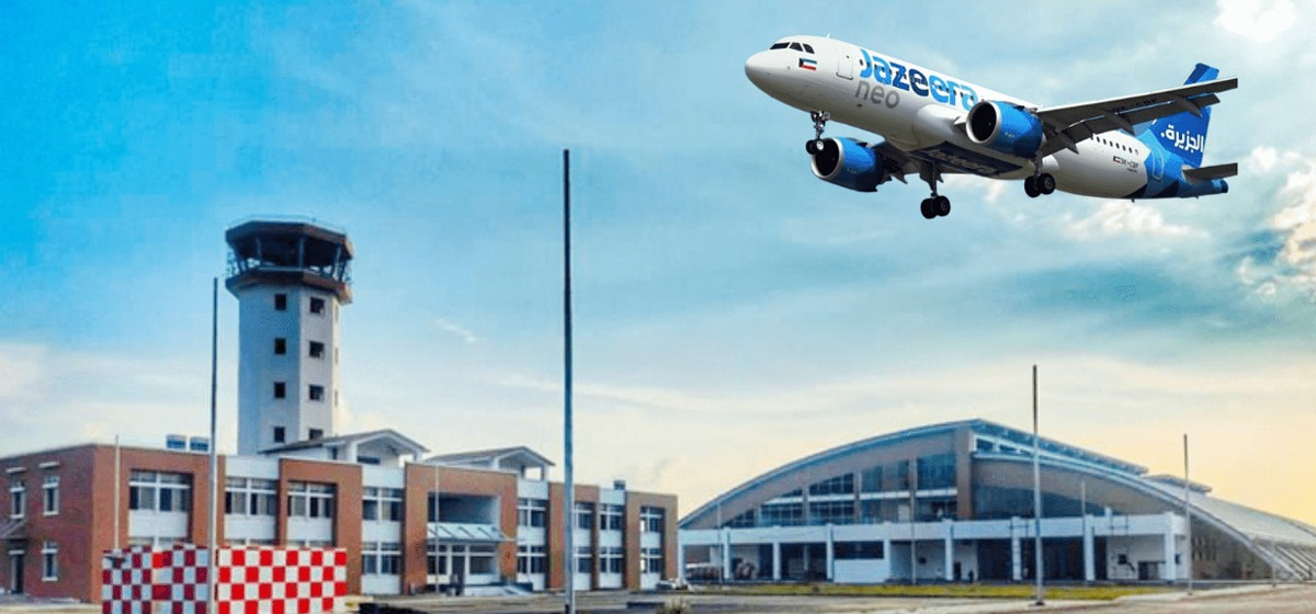 ए‍कैदिन गौतमबुद्ध विमानस्थलबाट तीन अन्तर्राष्ट्रिय एयरलाइन्सले उडान गर्दै