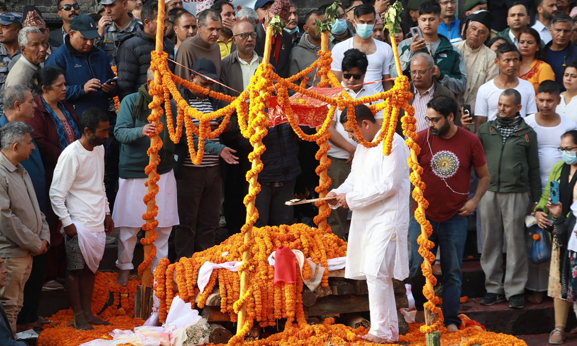 पूर्वसभामुख ढुङ्गानाको राजकीय सम्मानसहित अन्त्येष्टि