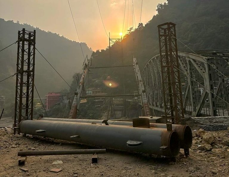 राम्दी पुल निर्माणले पायाे तीव्रता