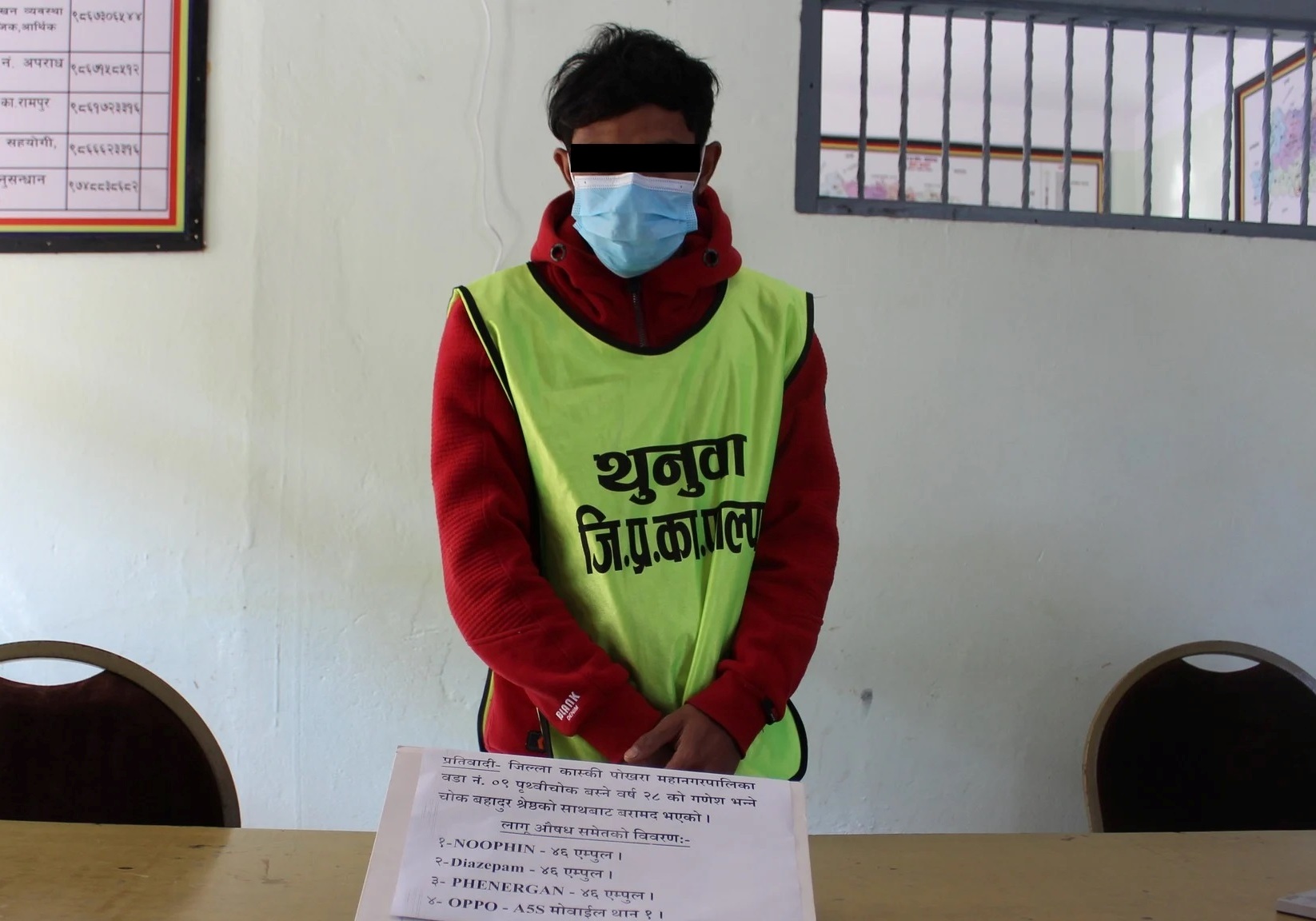 लागू औषधसहित पाल्पाबाट एक युवा पक्राउ