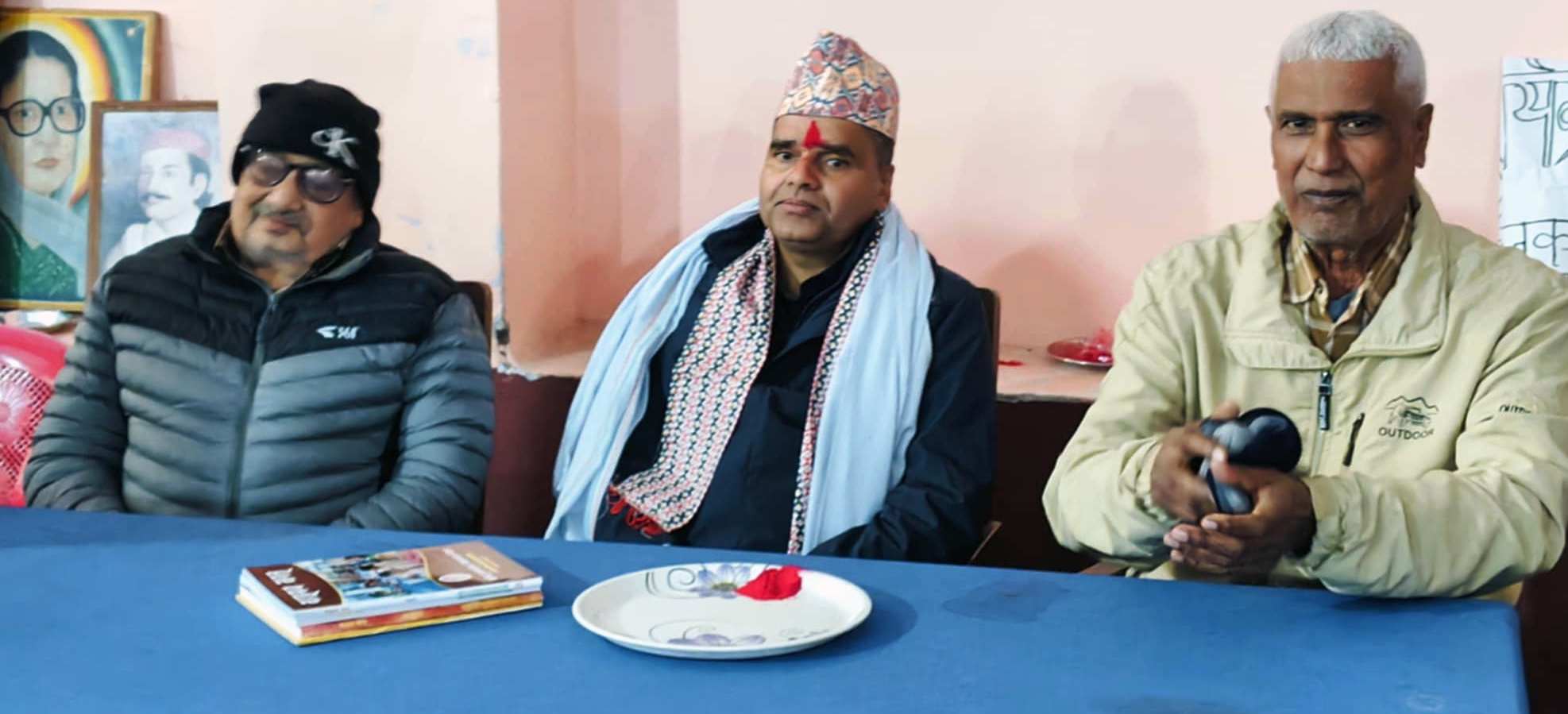 नेपाल संस्कृत विश्वविद्यालयका नवनियुक्त उप–कुलपतिलाइ सम्मान गरियो