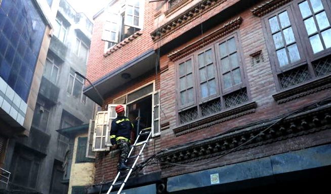 असनमा आगलागीबाट ३५ लाखको क्षति