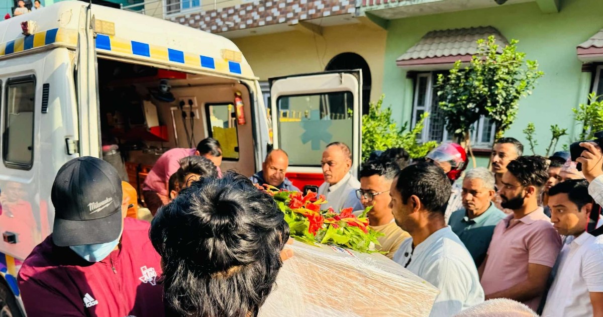 भारतको जम्मू–कश्मीरको पहलगाममा आतङ्कवादीको हमलामा मारिएका सुदीपको शव नेपाल ल्याइयो
