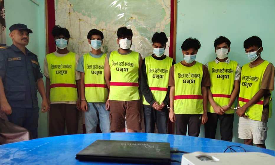 सामाजिक सञ्जालको दुरूपयोग गरी ठगी गरेको अभियोगमा सात जना पक्राउ