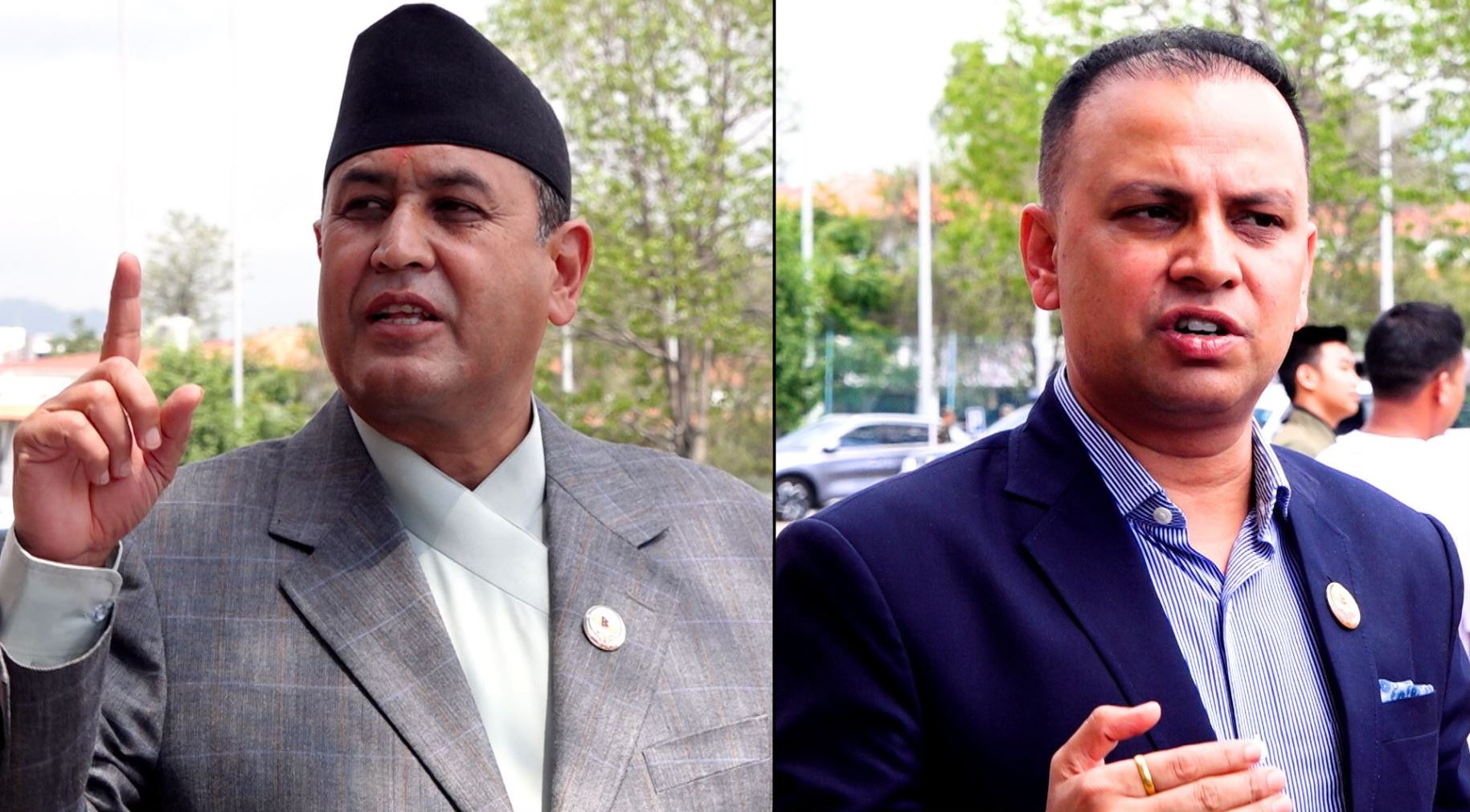 गृहमन्त्रीको पक्ष र विपक्षमा सांसदहरु