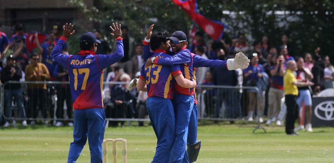 नेपालले स्कटल्यान्डलाई २ विकेटले पराजित गर्यो