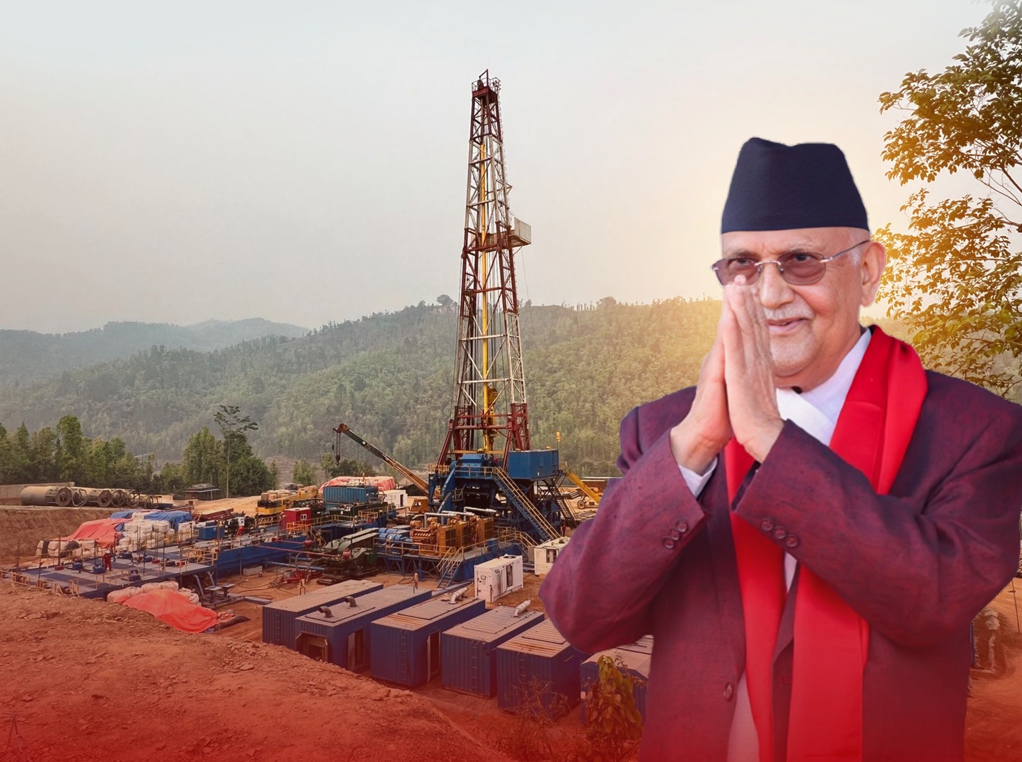 दैलेखमा ग्यास भेटिएपछि प्रधानमन्त्री खुसी