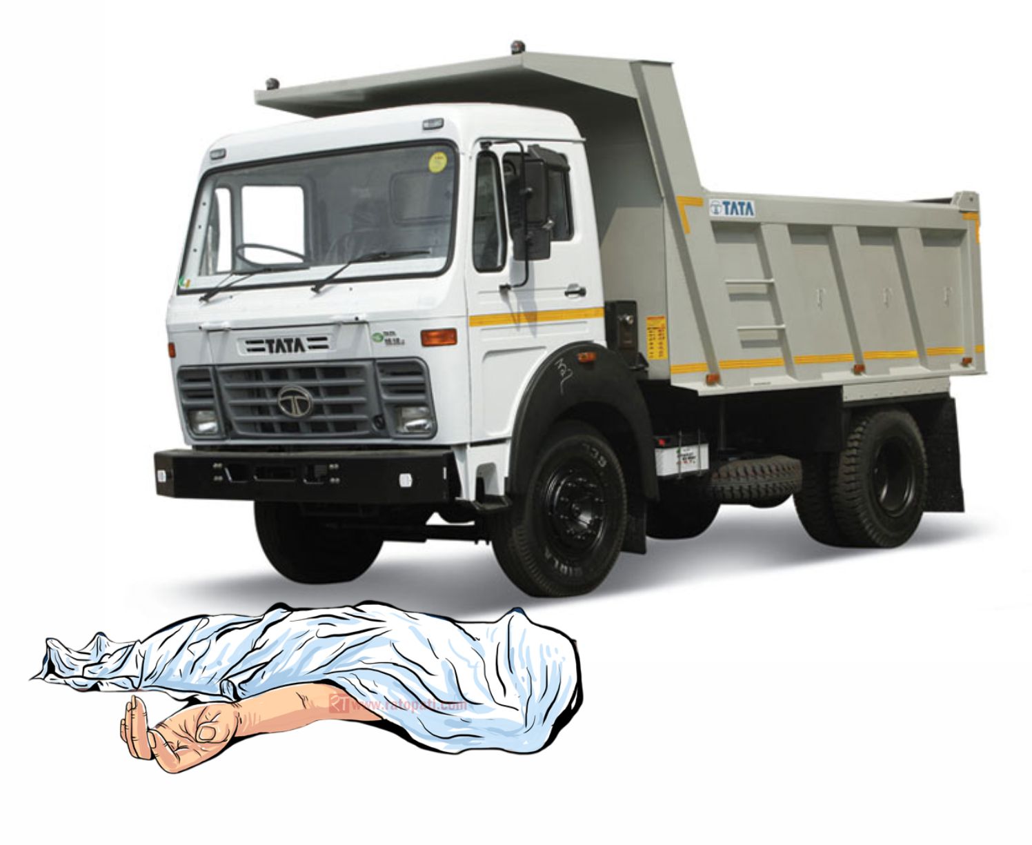 रुपन्देहीको गरगट्टी चम्रौटीमा टिप्परको ठक्करबाट दुई जनाको मृत्यु