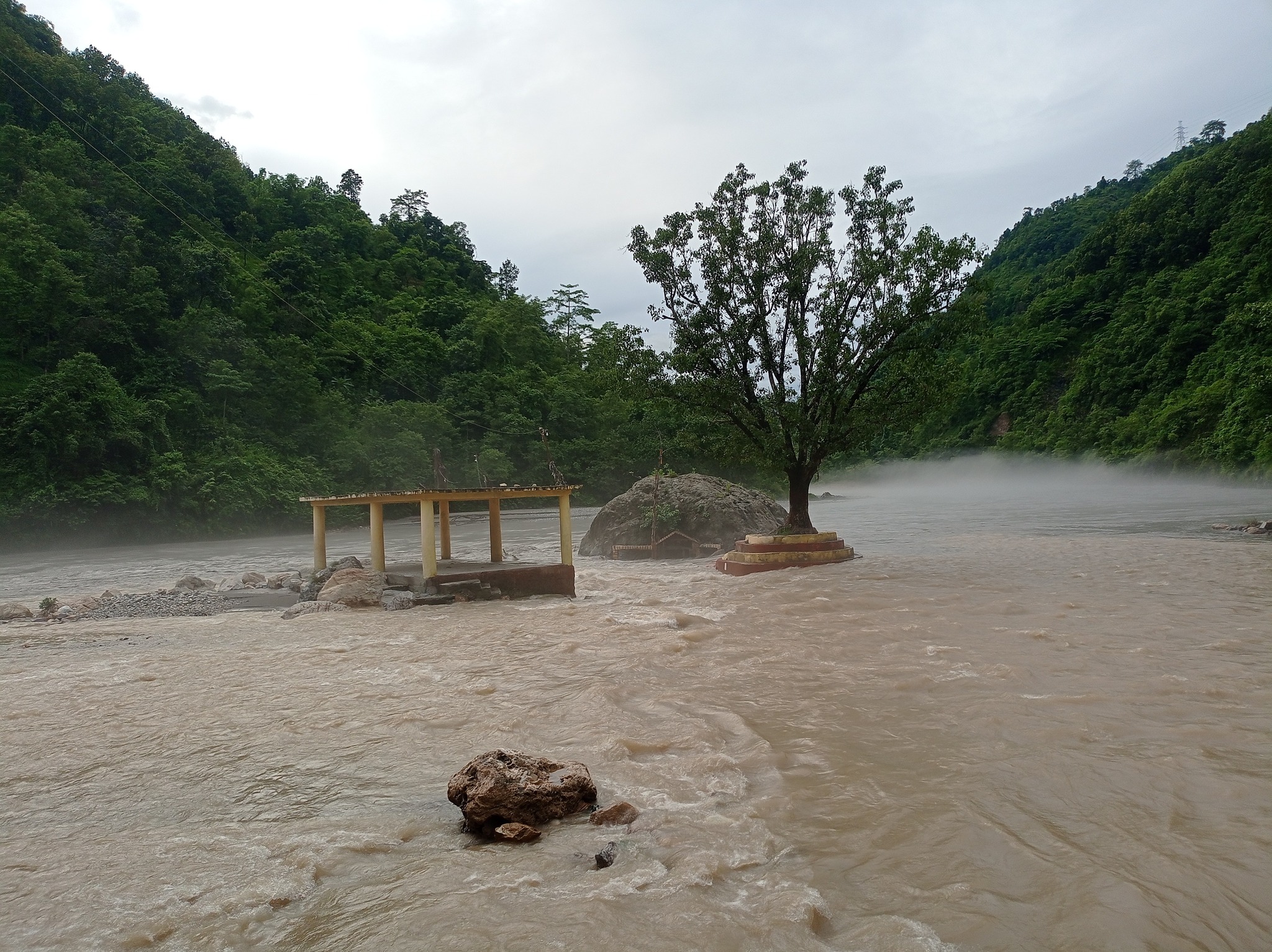 कालीगण्डकीको बहाब यस वर्षकै उच्च विन्दुमा, शालिग्राम शिला डुबानमा