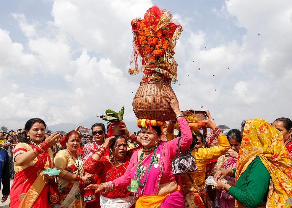 सुदूरपश्चिममा गौरा पर्व सुरु, आज घरघरमा बिरुडा भिजाइँदै