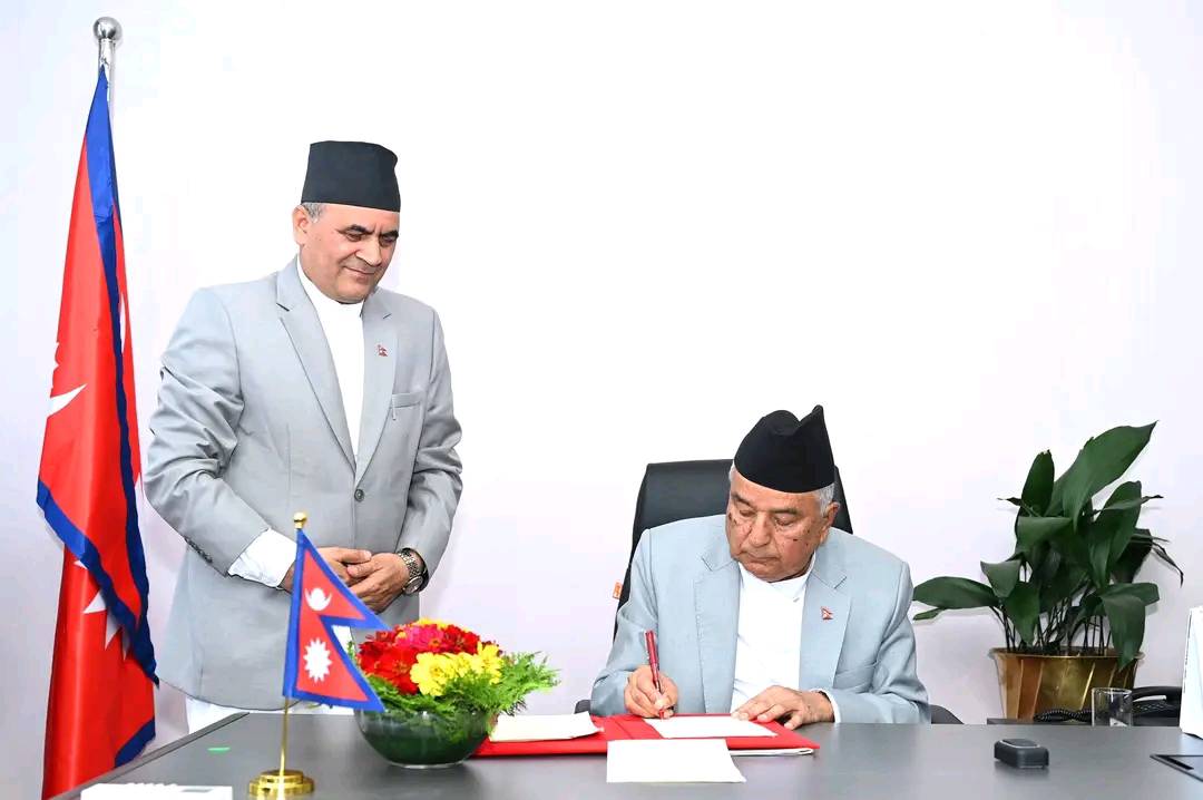 राष्ट्रपति पौडेलद्वारा मतदाता नामावली ऐन संशोधन अध्यादेश जारी