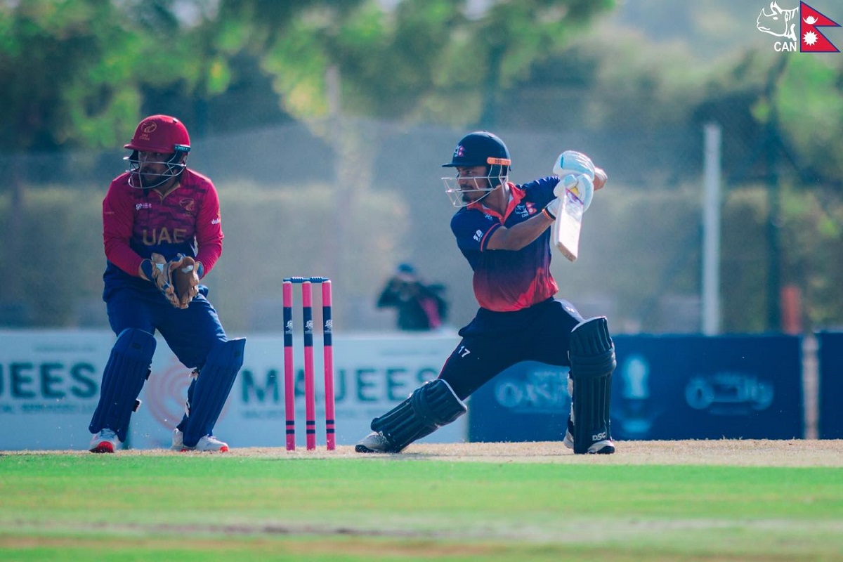 विश्वकप लिग–२ अन्‍तर्गत आज नेपालले यूएईसँग प्रतिपर्धा गर्दै