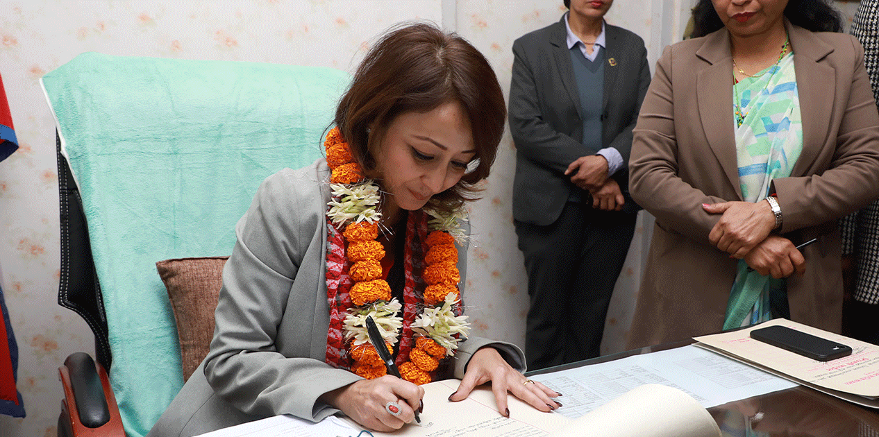 नवनियुक्त महिला मन्त्री श्रेष्ठद्वारा राष्ट्रिय लैङ्गिक परीक्षण कार्यविधि २०८२ स्वीकृत