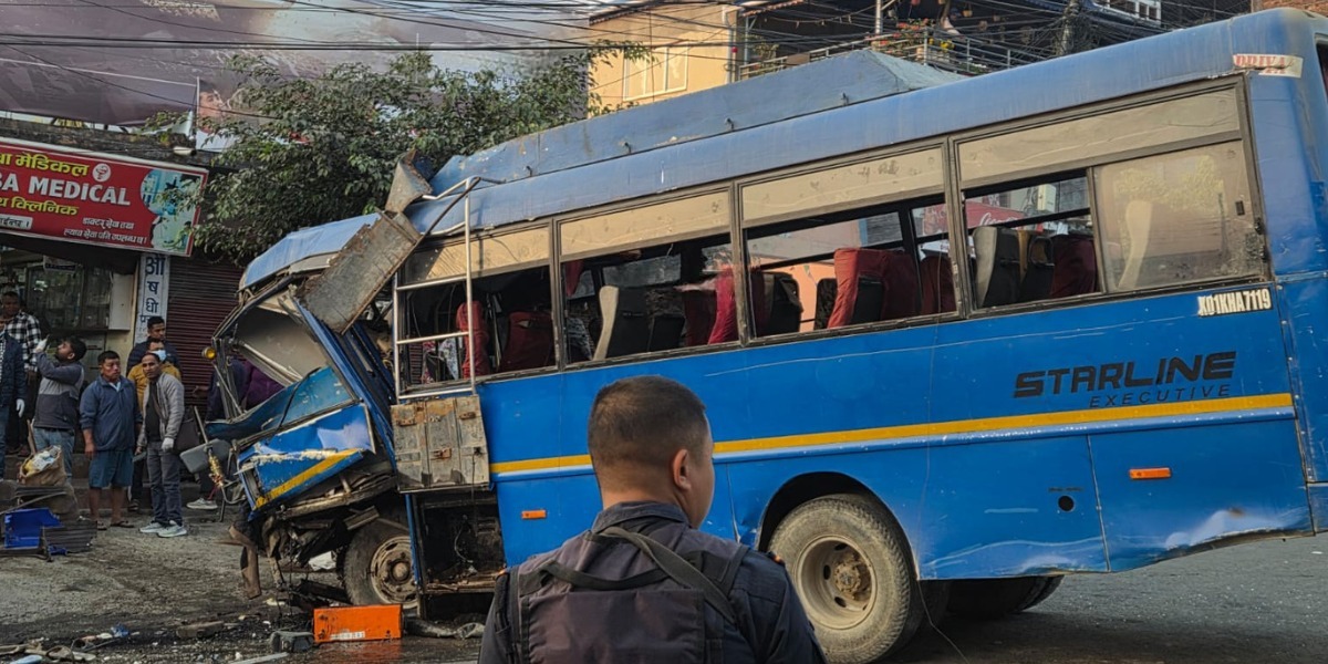 धरानमा बस दुर्घटना हुँदा पाँच जनाको मृत्यु