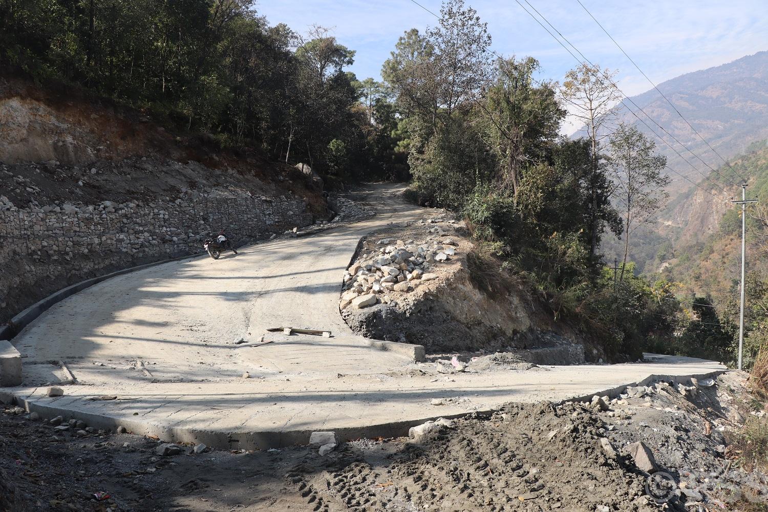 गलेश्वर–पुलाश्रम–जगन्नाथ जोड्ने सडक लक्ष्यभन्दा पाँच महिनाअघि सम्पन्न