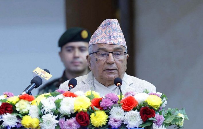 राष्ट्रपतिकाे सम्बोधन: लोकतन्त्रको रक्षाका लागि निर्वाचनमा सहभागी हुन आह्वान (पूर्णपाठ)