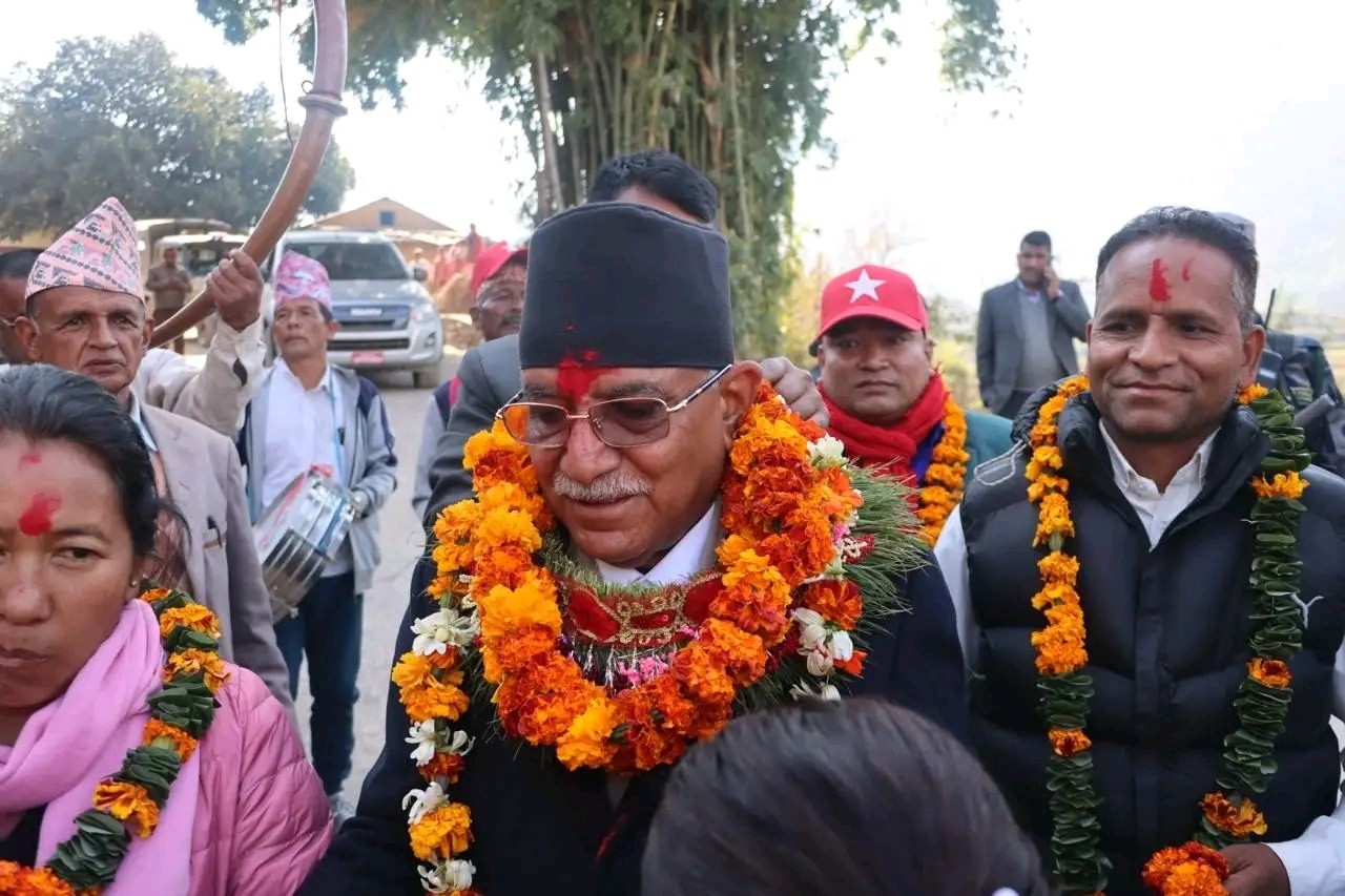 रुकुम पूर्वमा नेकपाका प्रचण्ड भारी मतान्तरले विजयी