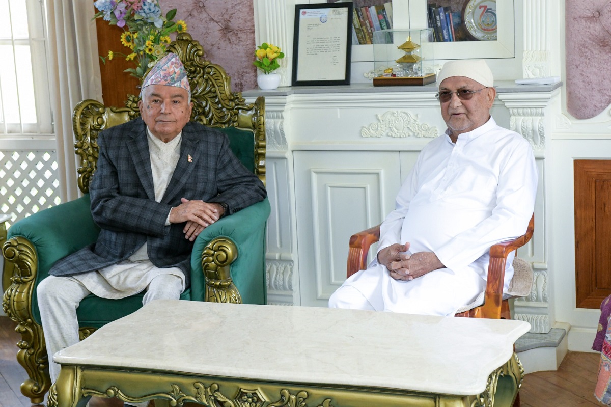 ओलीलाई समवेदना दिन गुन्डु पुगे राष्ट्रपति पौडेल