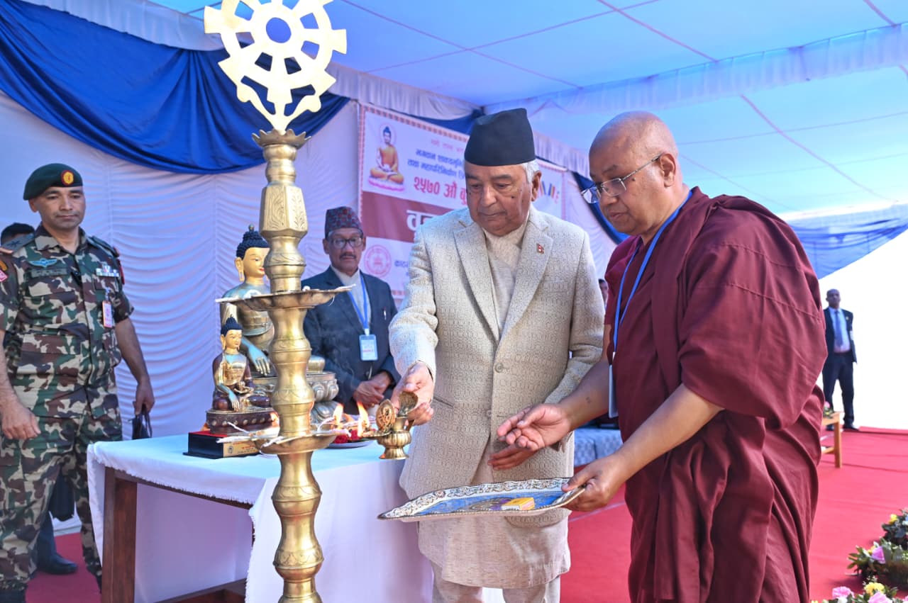 विकासका लागि बुद्धका पञ्चशील र चार आर्य सत्य सिद्धान्त मार्गनिर्देशक : राष्ट्रपति
