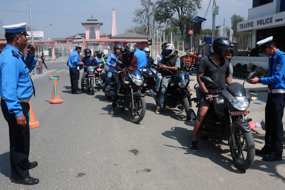 ट्राफिक कारबाहीमा एकैदिन २० लाख ३१ हजार राजस्व सङ्कलन