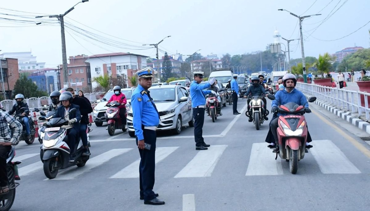 ट्राफिक कारबाहीमा एकै दिन करिब २० लाख राजस्व सङ्कलन