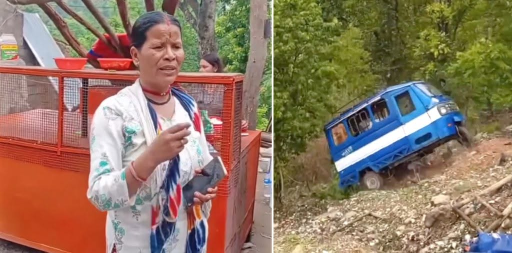 कैलालीमा वनका कर्मचारीले टेम्पो भीरबाट खसालिदिए : धामीले गुनासो गर्दै भनिन्, ‘टेम्पो बिग्रिएपछि अहिले परिवारको दैनिकी नै संकटमा परेको छ