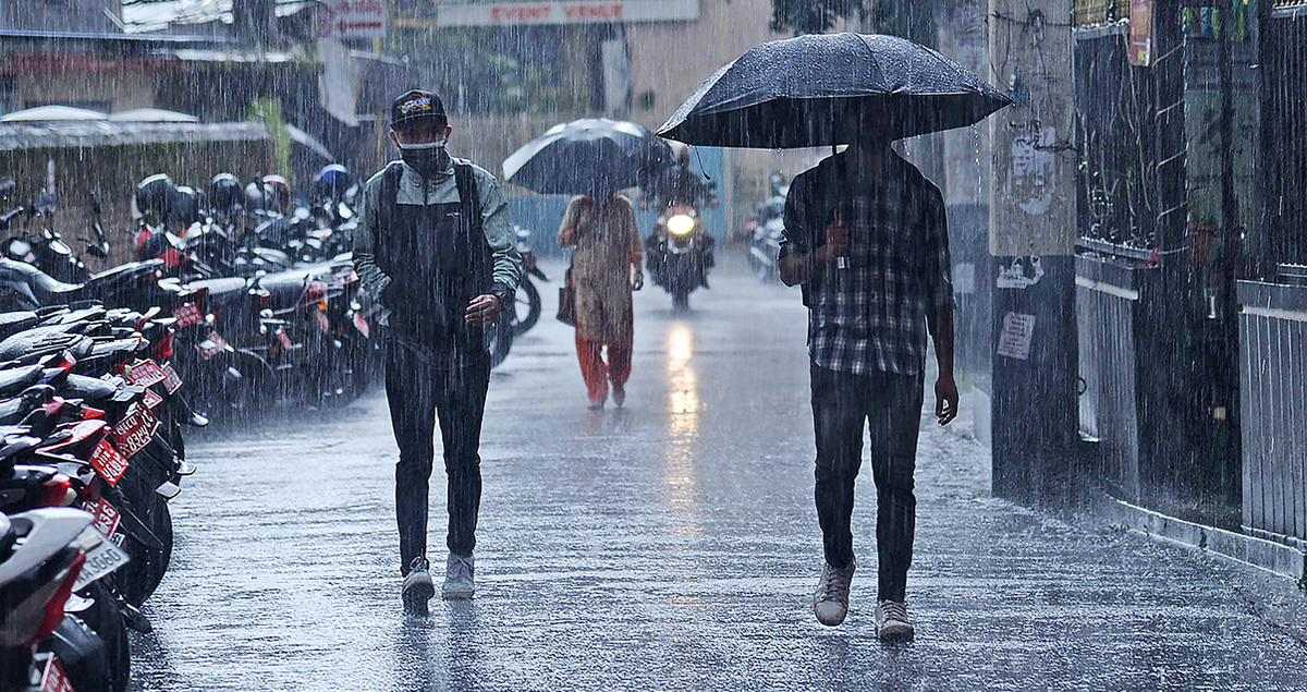आज यी ६ प्रदेशमा भारी वर्षाको सम्भावना