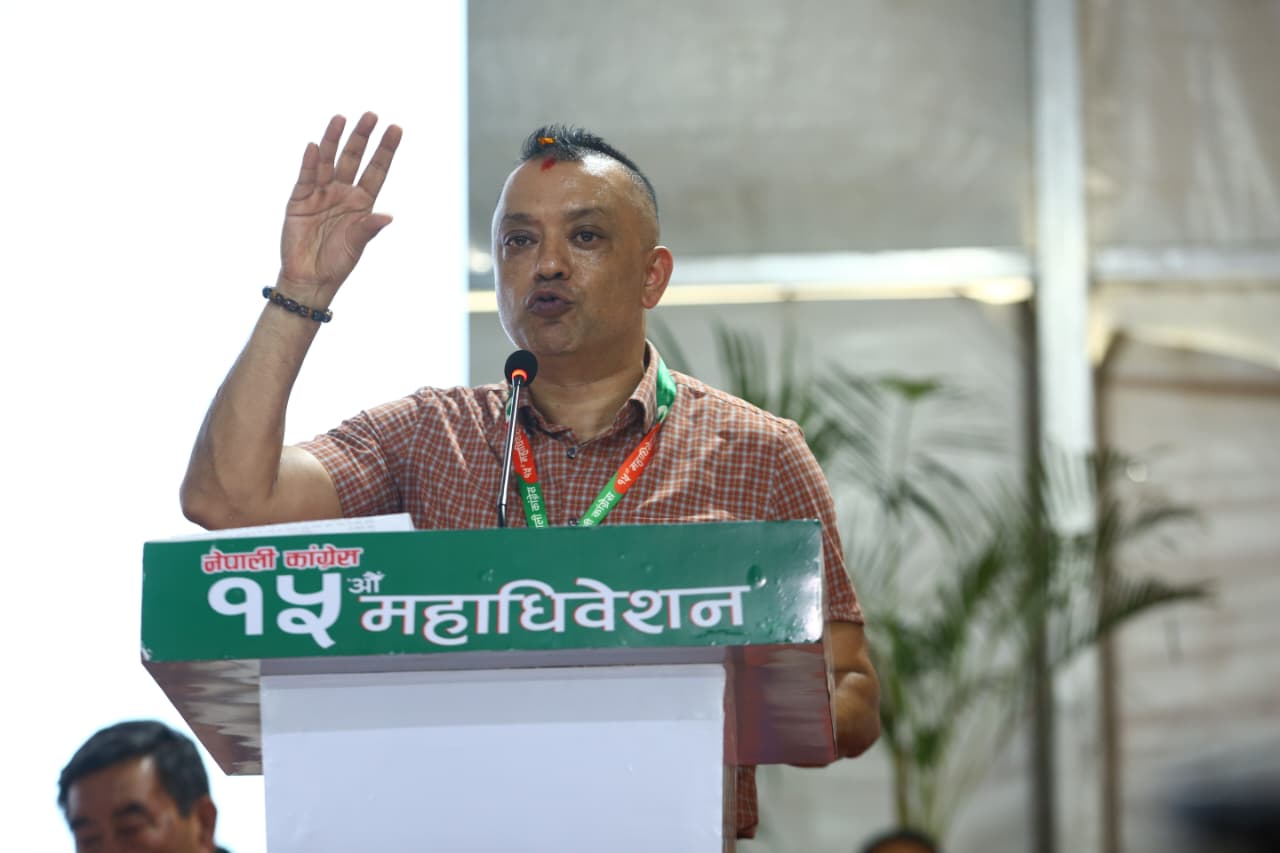 नेपाली कांग्रेसको सभापतिमा गगन थापा विजयी